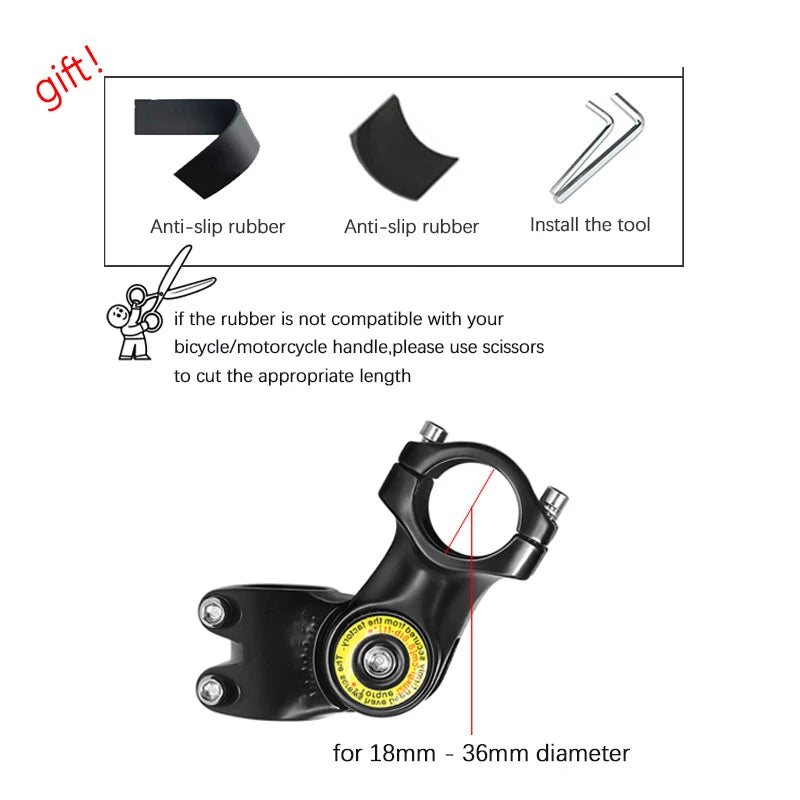 Motorcycle Bike Panoramic Monopod Bicycle Hidden Selfie Stick for GoPro Max Her 11 10 9 One DJI Insta360 Action Camera Accessory