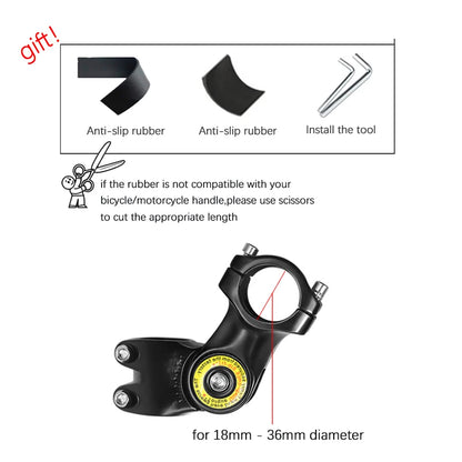 Motorcycle Bike Panoramic Monopod Bicycle Hidden Selfie Stick for GoPro Max Her 11 10 9 One DJI Insta360 Action Camera Accessory