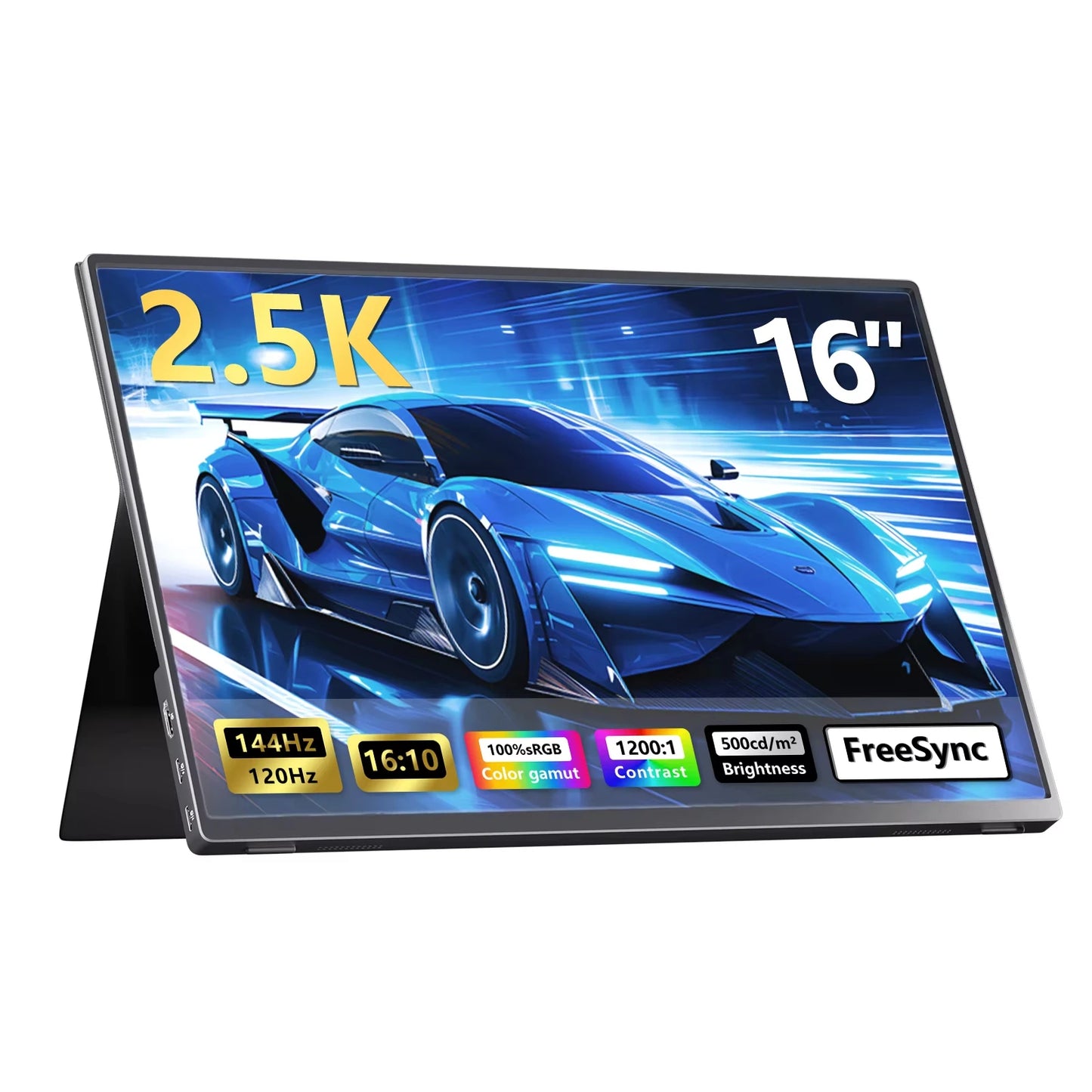KTHIN PG03 PRO 16 inch 2.5K Portable Display 2560*1600 HDMI 120Hz Type-C 144Hz Travel Gaming Screen for Laptop Switch Computer