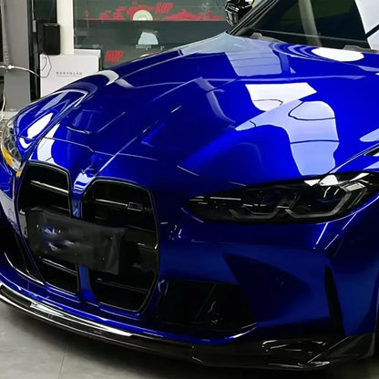 Premium Candy Gloss Metal Dark Blue Vinyl Car Wrap Adhesive Film Decal with Air Release Bubble