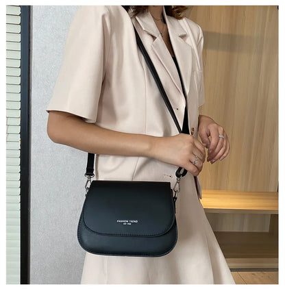 Saddle bag women's crossbody bag bag girl, summer simple fashion trend, foreign shoulder bag women