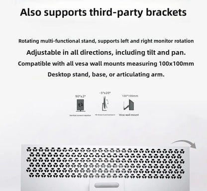 6K/4K monitor 32 ,27inch bezel MAC high definition external gaming computer LG mirror screen design photography vertical screen