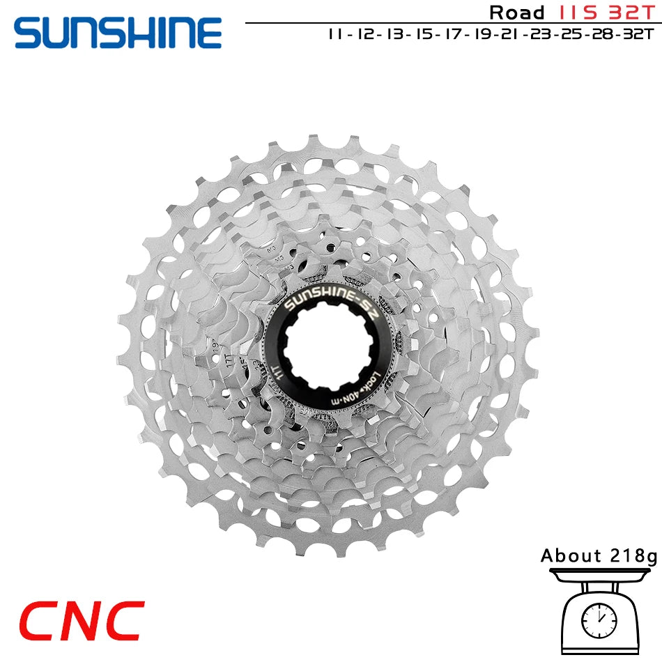GOLDIX Ultralight CNC Road Bike Cassette 11/12 Speed k7 11S 12S 28T/32T/34T/36T Cassette Sprocket for SHIMANO HG