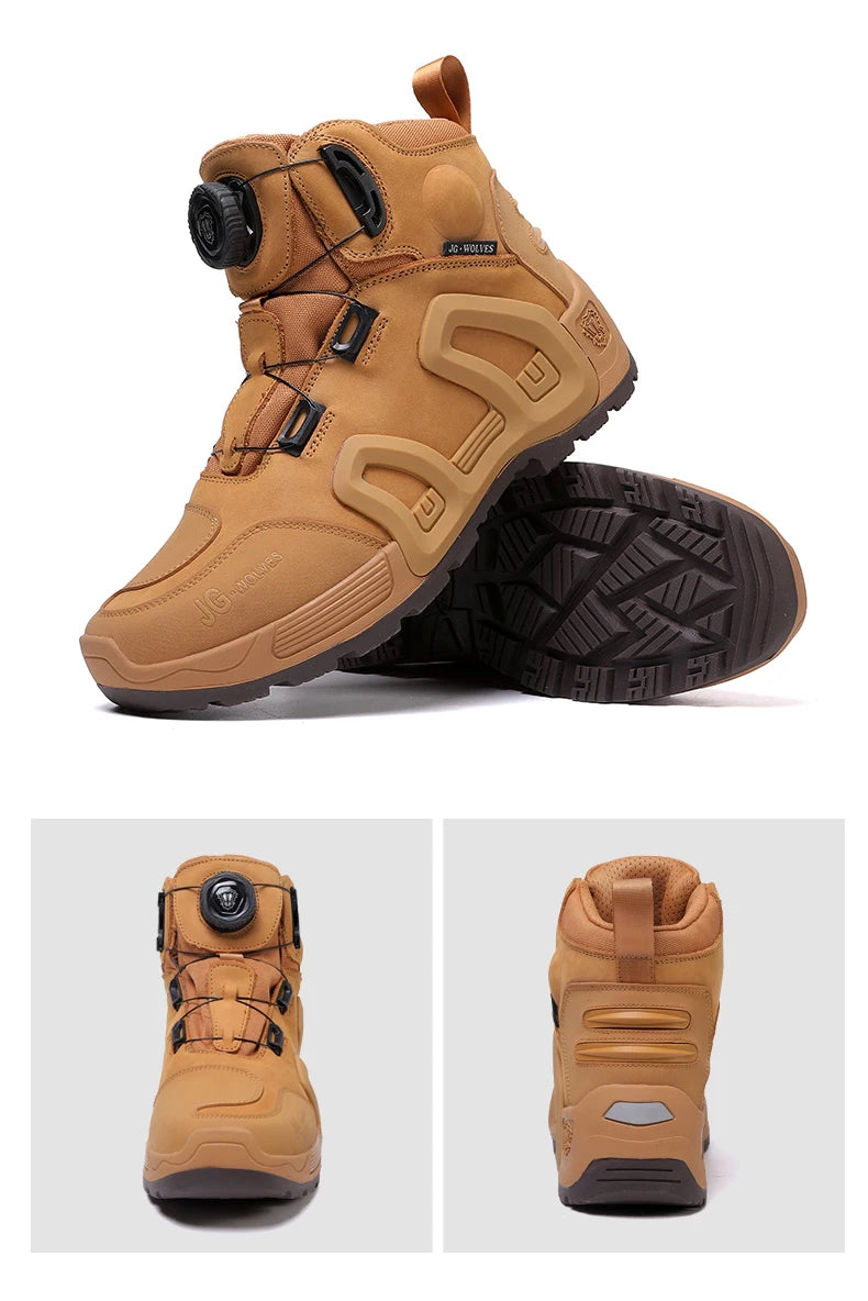 Motorcycle Riding Boots Waterproof Cowhide Leather Breathable Anti-Slip Wear-Resistant Touring Moto Shoes for Men Women