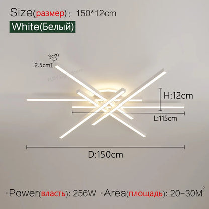 2025 new ceiling lamp Nordic modern LED lamp living room dining room bedroom lights ceiling chandelier