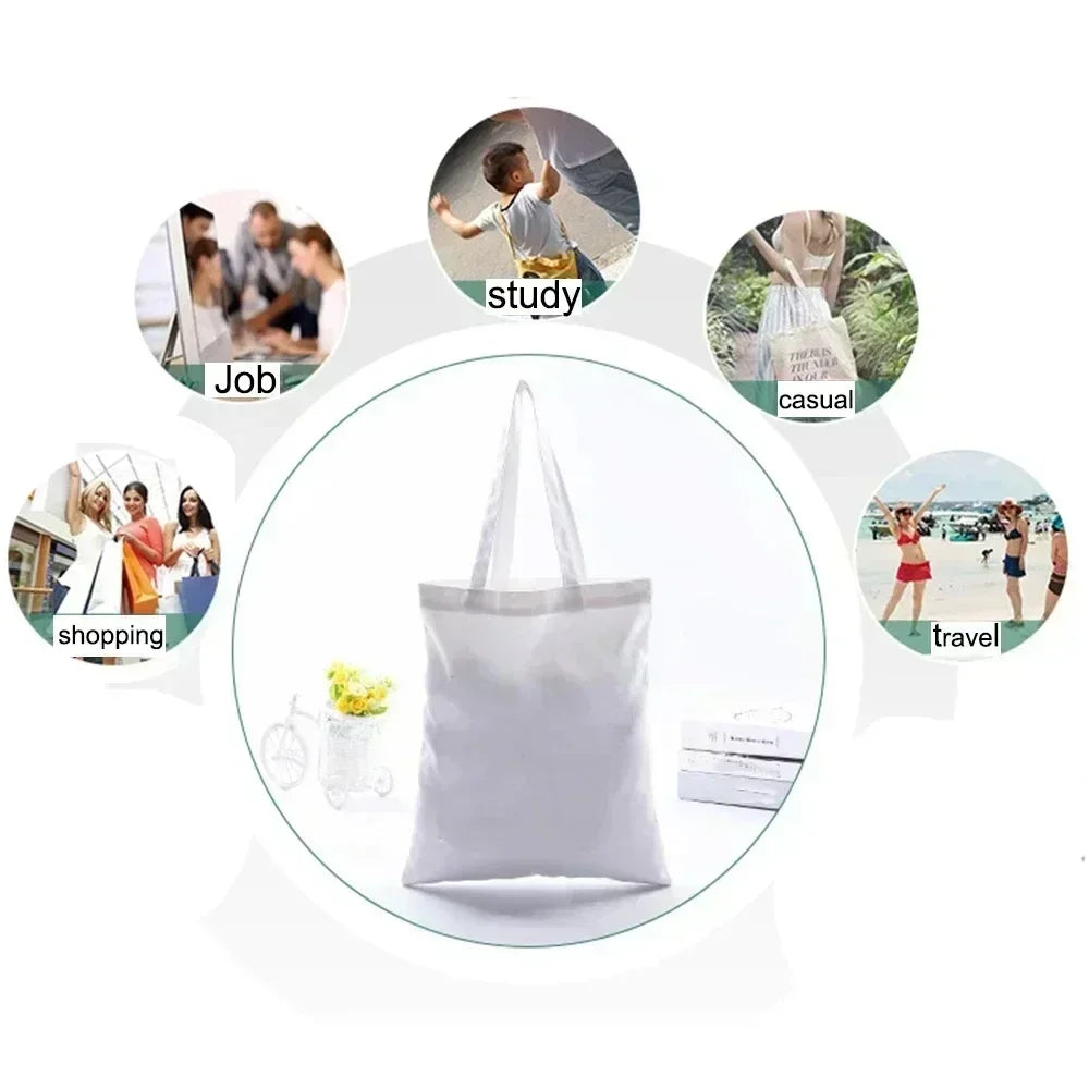 Today I Choose Sunflowers Canvas Shoulder Tote Bag School Bag Handbag & Shopping Gift Bag Perfect for Outdoors Travel Gift