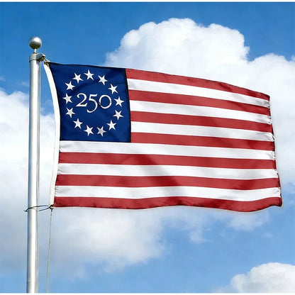 250 Years Commemorative Flag Usa Patriotic Banner Indoor Outdoor Flag Patriotic American 250th Anniversary Flag For Wall90x150CM