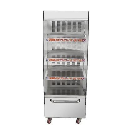 Commercial Food Warmer Countertop Pizza Food Warmer Display Electric Food Warming Cabinet Curved Glass Warming Cabinet Showcase