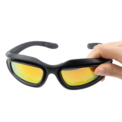 KEMiMOTO Motorcycle Glasses UV400 Polarized Sunglasses For Shooting Eye Protection Windproof Moto Goggles Antifog For Cycling