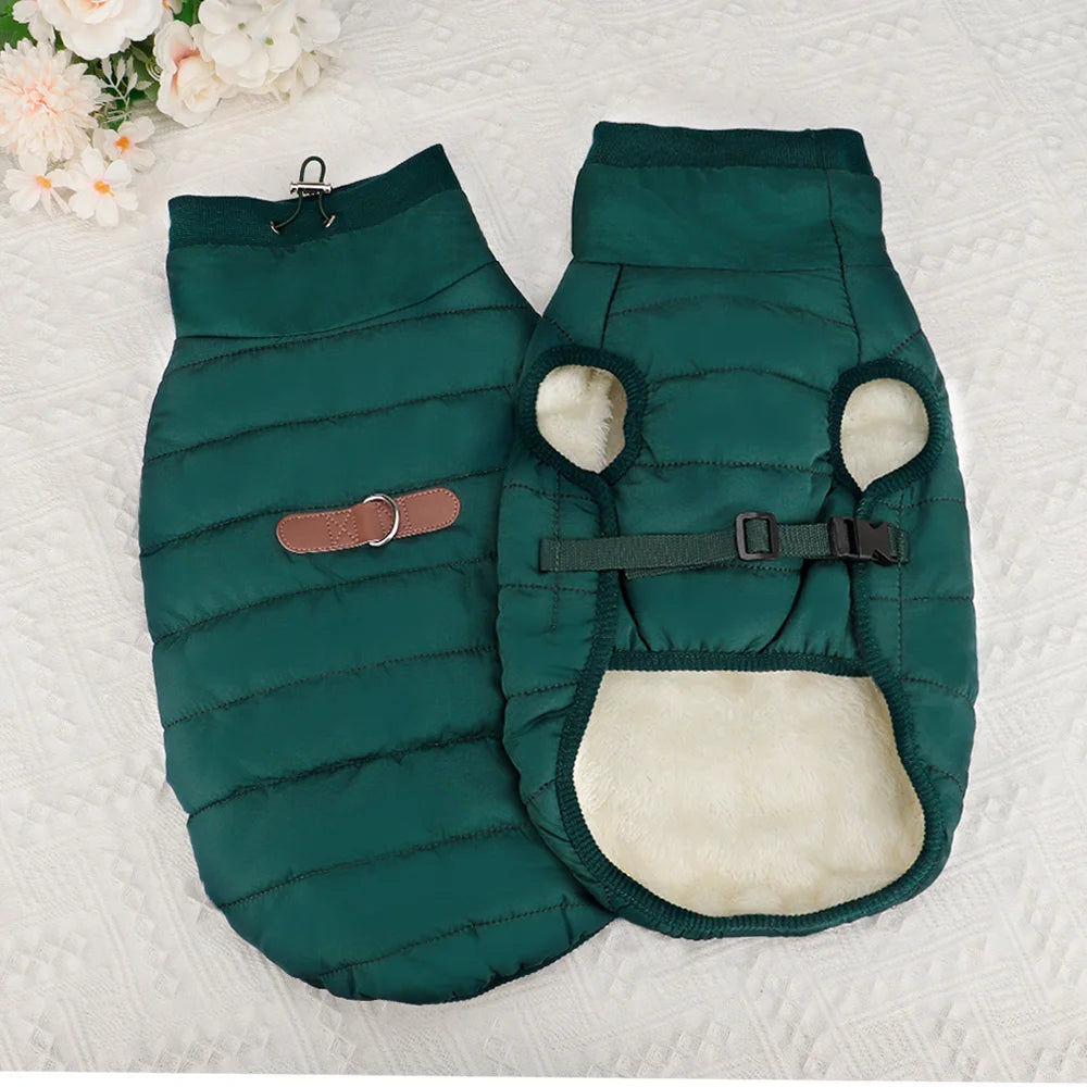 Warm Dog Clothes Thick Cotton Pet Clothing Soft Fur Padded Winter Dog Coat Jacket Clothes For Small Medium Dogs Cats Chihuahua