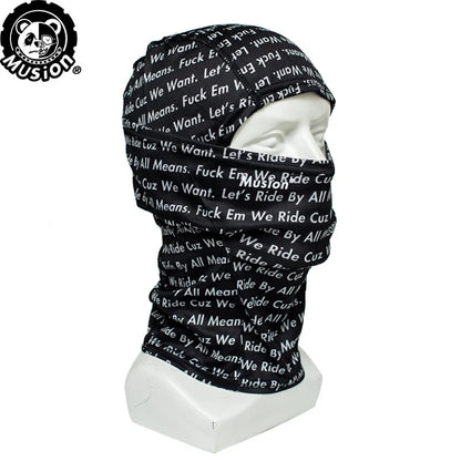 Musion - Fashion Print Balaclava Original Face Mask Bandana Headband Scarf Outdoor Sports Riding