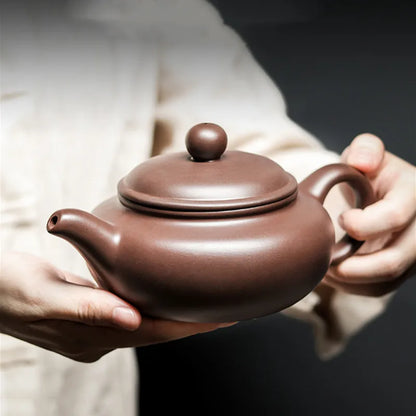 Chinese Yixing Purple Clay Teapot Large-capacity Antique Pot Handmade Xishi Tea Pot Tradition Tea Set Household Drinkware