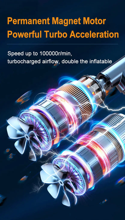 Car Jump Starter With Air Compressor LCD Screen  Portable Booster Charger 1200A Powerful Car Battery Starting Device Car Starter