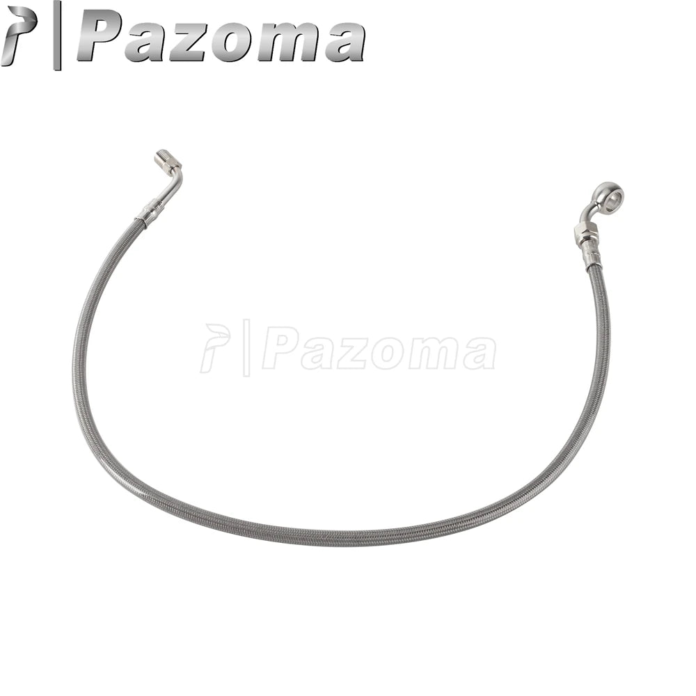 Motorcycle Hydraulic Banjo Braided Line Steel Brake Hose Cable For Harley Softail Slim Breakout Deluxe Street Bob Fat Boy 18-23