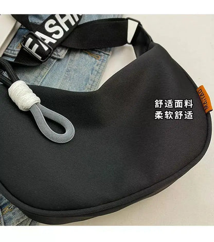 2025 New Fashion Crossbody Bag Simple Wide Shoulder Strap Design Single Shoulder Bag Original Style Commuting Dumpling Women Bag