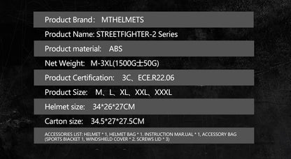 Modular Helmet for Motorcycle Matt / Gloss Mt Original Motocross Helmets Streetfighter Sv Half Open Face Maxvision Tech M-3Xl