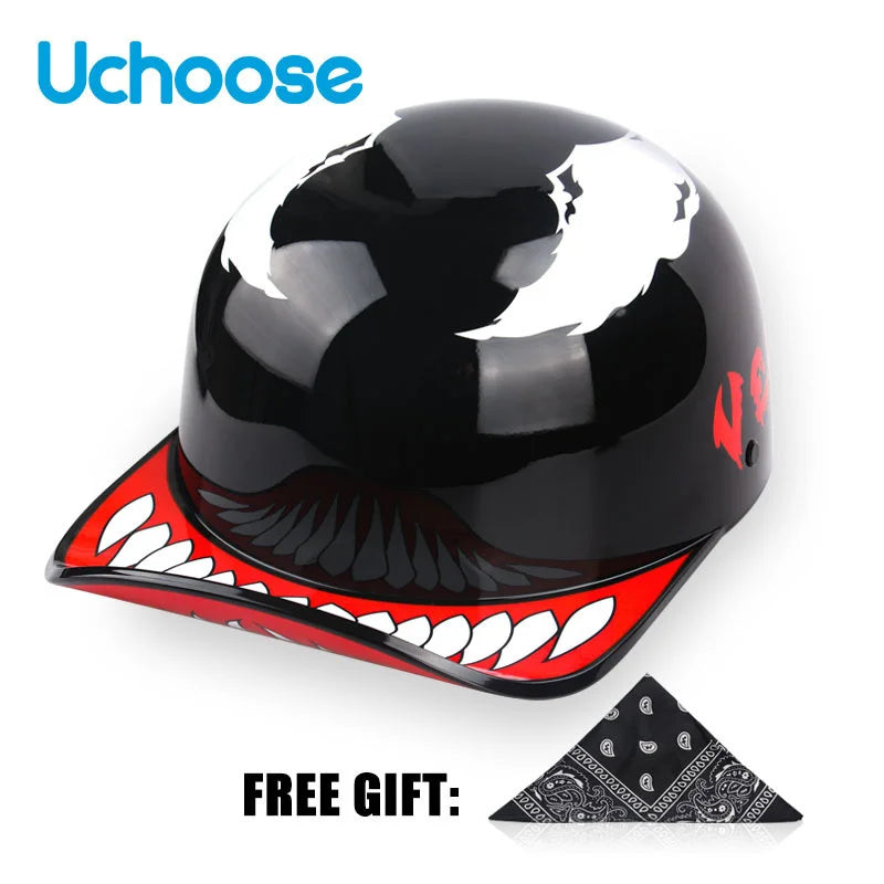 2023 NEW Gourd Baseball Cap Special Motorcycle Off-road Vehicle Battery Car Helmet Suitable For Men And Women Handsome Novel