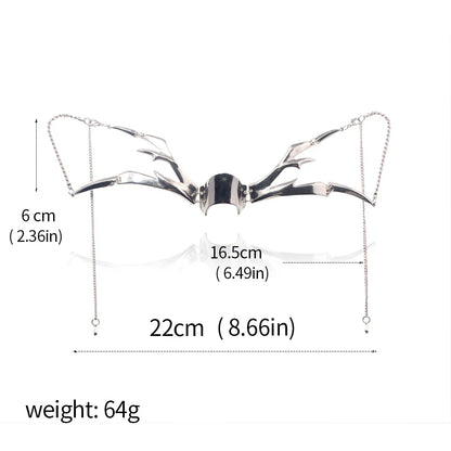 Punk Irregular Metal Mask Trendy Mechanical Bloodshed Mask For Women Men Halloween Ball Party Paty Mask Jewelry Accessories