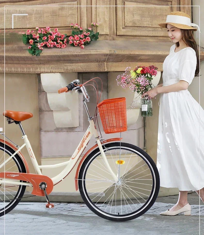 Cycling City 24/26 inch men's and women's bicycles light commuting ladies' student bikes leisure bicycles 2023