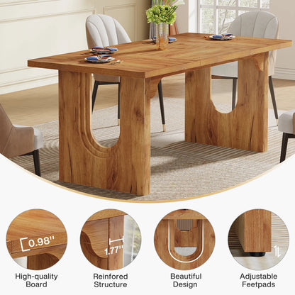Tribesigns Executive Desk, 70.9" Large Office Computer Desk, Conference Table Meeting Room Table, Workstation Business Furniture