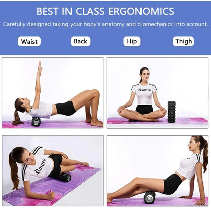 5 in 1 set, Trigger point foam roller massage stick massage ball for deep muscle massage Pilates yoga,full body fitness exercise