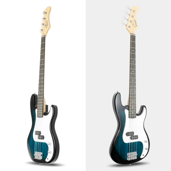 Electric Bass Guitar 4 Strings 20 Frets Electric Bass Set Electric Bass with Belt Cable and Wrench Tool