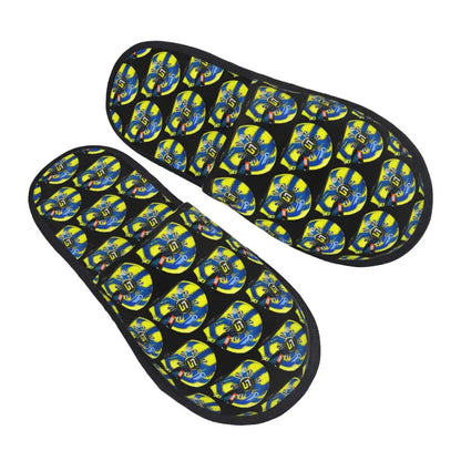 Custom British Lando Norris Racing Driver Guest Slippers for Spa Women House Slipper