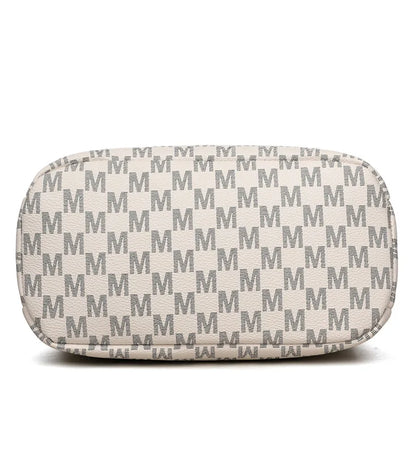 Synthetic Faux Leather Shoulder Bag For Women Retro Crossbody Bag with Golden "M" Monogram, Purse Work, Travel, Parties & Gifts