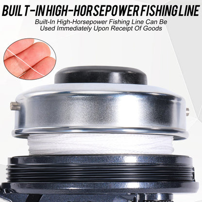 Sougayilang Colorful/Silver Fishing Reel 3.9:1 Gear Ratio&Double Roller Pin Paired with High Quality Ball Bearings Fishing Gear
