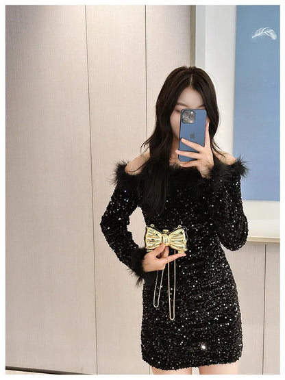 Purses and Handbag Luxury Designer Shoulder Bags Funny Shape Party Wedding Round Acrylic Shiny Clutch Purse Golden Evening Bag