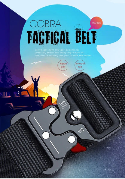 Men Belt Army Outdoor Hunting Tactical Multi Function Combat Survival High Quality Marine Corps Canvas For Nylon Male Luxury