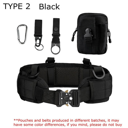 Tactical Padded Belt Airsoft CS Combat Molle Airsoft Belts Duty Paintball Waist Belt War Game Hunting Accessories
