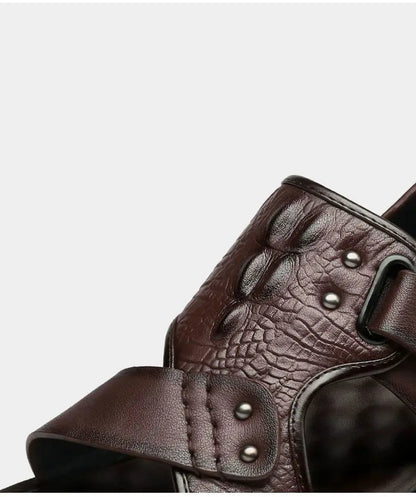Men's Big Size Sandals Summer Classic Roman Slippers Comfortable Beach Outdoor Walking Shoes  Breathable Casual Slides