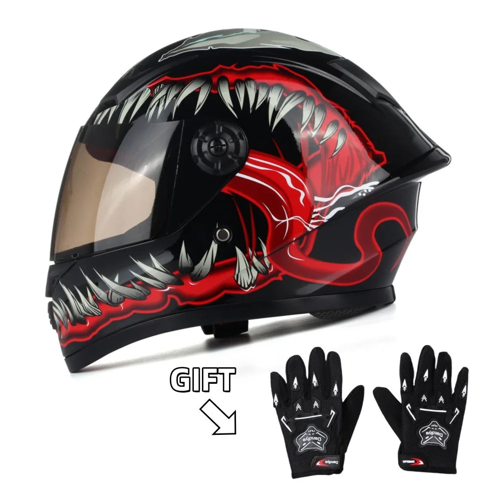New Cute Kids Full Face Helmet Adjustable Bike Motorcycle Safety Helmet for All Seasons
