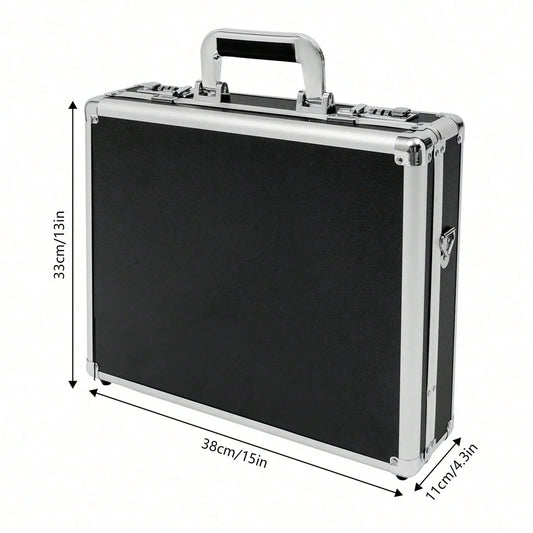 Locking Briefcase, Hard Security Briefcase With Dual Combination Locks, Briefcases For Bussiness