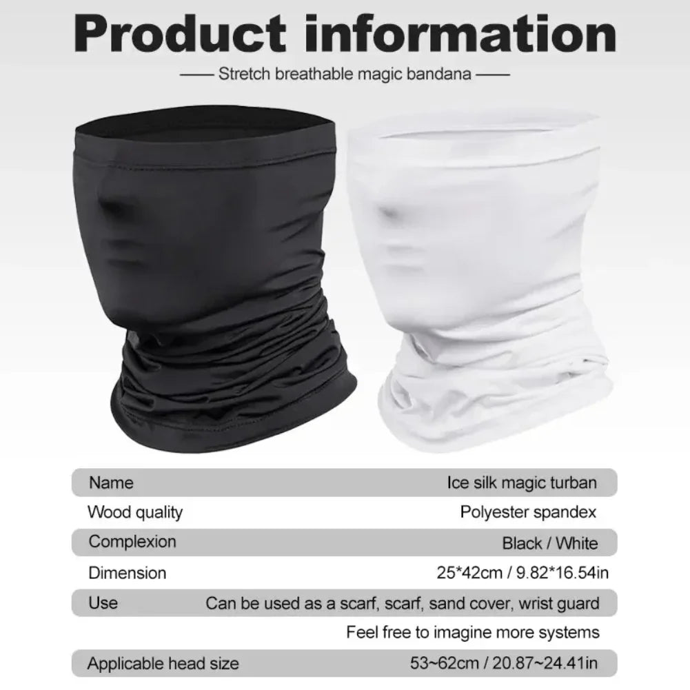 Cycling Face Mask Absorb Sweat Breathable Fishing Training Sport UV Face Scarf Neck Gaiter Summer Face Bandana Safety protection