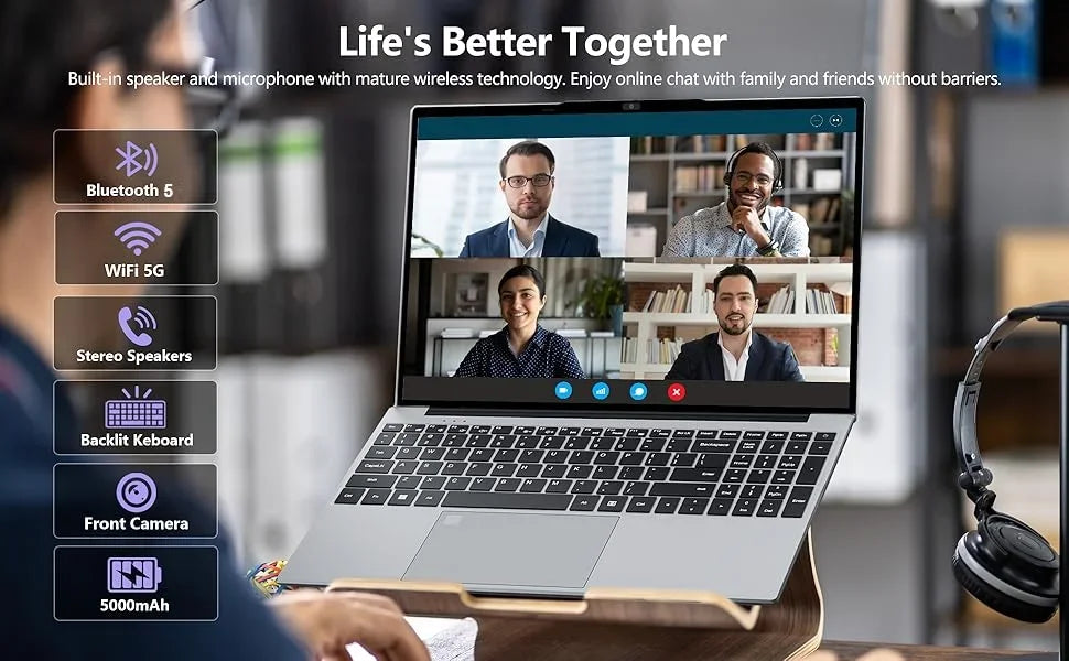 15 inch Windows 11 Pro Laptops Intel Core i9-9900 16GB RAM 1TB SSD Office Gamer Study notebook Computer PC