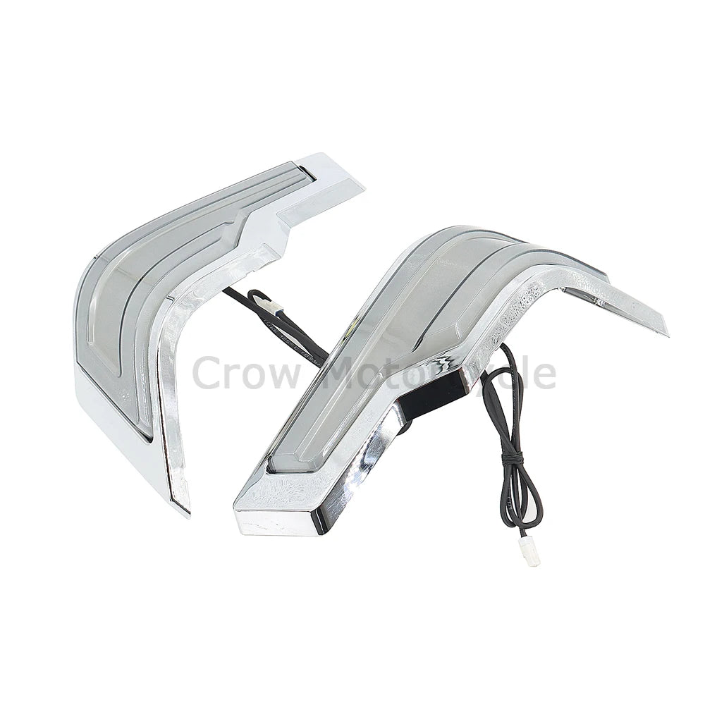 For Harley Touring Road Electra Glide Ultra Classic FLHTCU 2014+UP 2022 Motorcycle LED Tracer Tour-Pak Lights Chrome Rear Lights