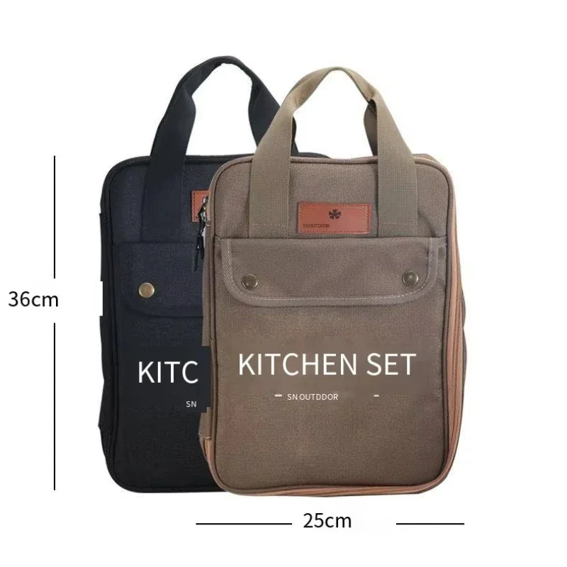Outdoor Camping Kitchenware 8-Piece Set Comes with A Full Set of Thickened Cookware Storage Kit Cutlery Camping Supplies Tools