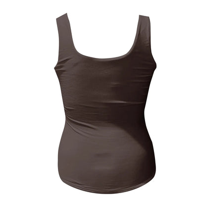 Solid Y2k Vest Women Sleeveless Base Shirt Regular Black Tops Slim-Fit Sling Inner Top Spring Summer Street Wear Girl Cloth