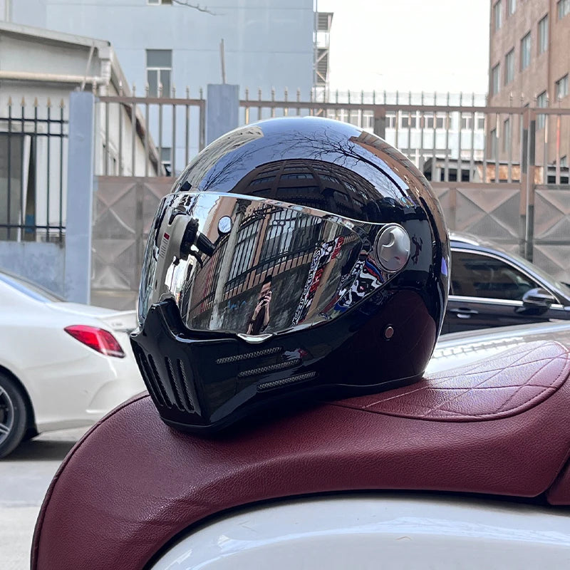 ORZ-728 Full Face casco moto Helmet Vintage Chopper Retro Helmet capacete de motocicleta modular helmet DOT