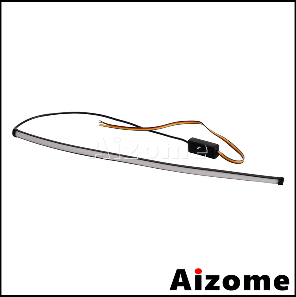 Motorcycle Rear Amber Sequentia Flowing Turn Signal LED Tidy Eliminator Brake Tail Lights For Suzuki Boulevard M109R M90 2006-up