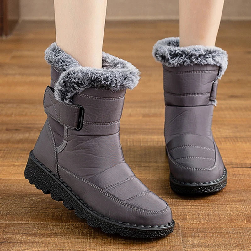 Snow Women's Boots Platform Women Booties Waterproof Shoes Women 2025 Trend Ankle Boots Soft Botas Mujer Women's Winter Boots