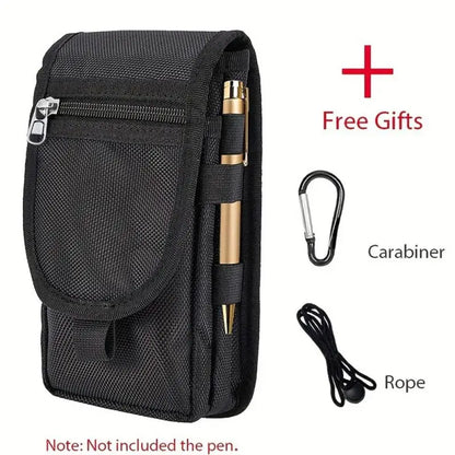 Mobile Phone Bag Casual Waist Bag Pen Insertion Bag Flip Top Mobile Phone Waist Hanging Bag Waist Bag Mobile Phone