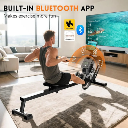 HighPerformance Magnetic Rowing Machine for Home Fitness with APP Connectivity and LCD Monitor Supports Tablet Holder Ideal for