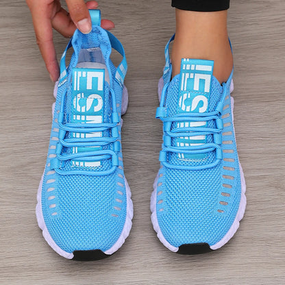 Women's Platform Sports Shoes with Fashionable Trendy Design Breathable Comfortable Shoes Outdoor Hiking  Walking Casual Shoes