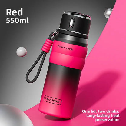 Dopamine all steel insulated cup 316 stainless steel high aesthetic water cup intelligent temperature display cup