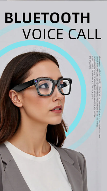 Hiwego New  Smart AI Glasses 800W pixel AI Shooting Camera HD Photo Video Voice Call Translation  Bluetooth Glasses For xiaomi