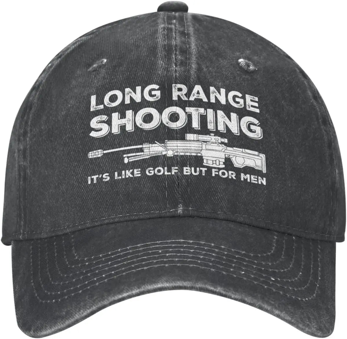 Funny Hat Long Ranges Shooting It's Like Golf But for Men Hat Men Dad Hats Cool Caps