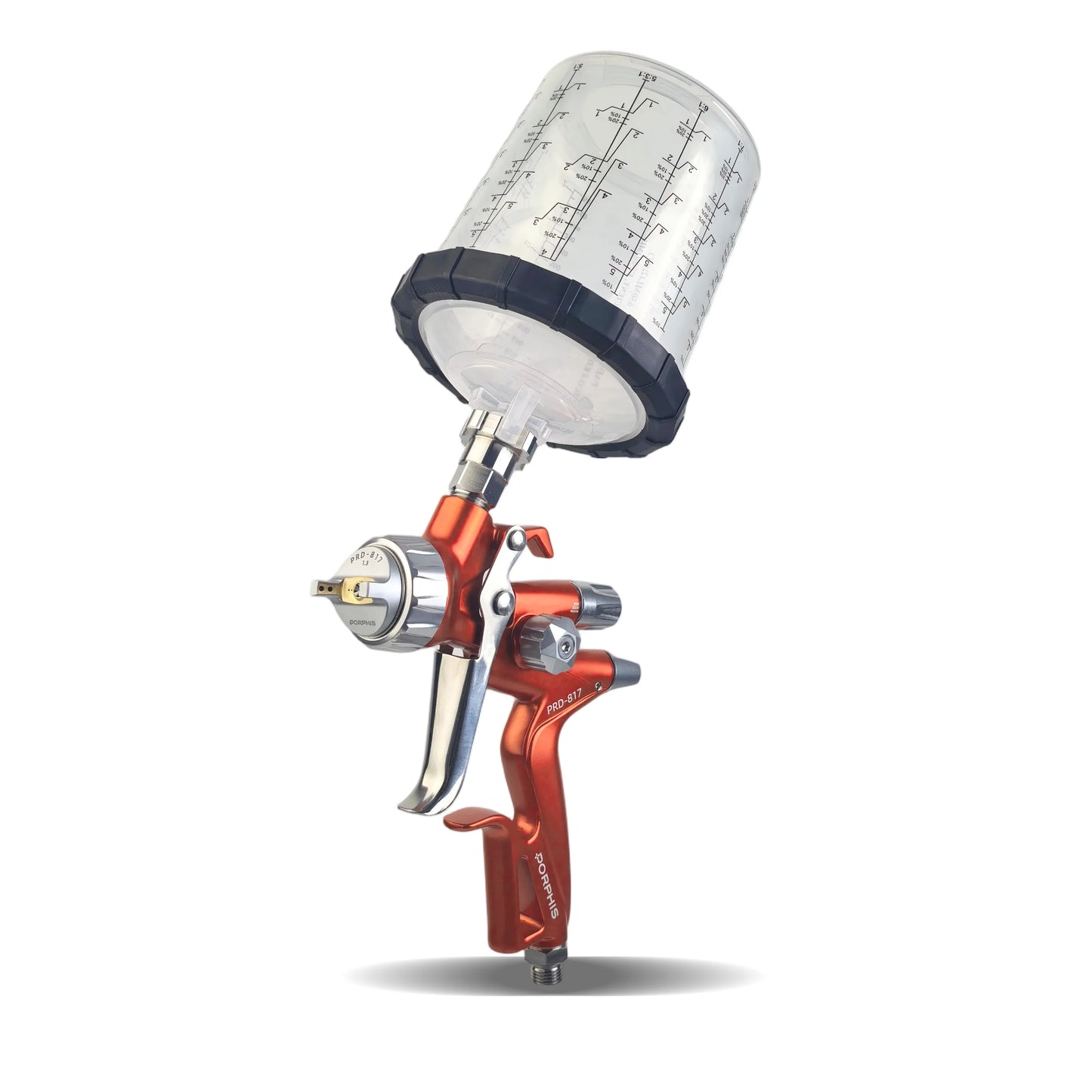 Original PORPHIS PRD-817 VS 1.3mm Split-Nozzle Spray Gun Automotive Paint Gun, Professional Paint Spray Gun For Car Painting